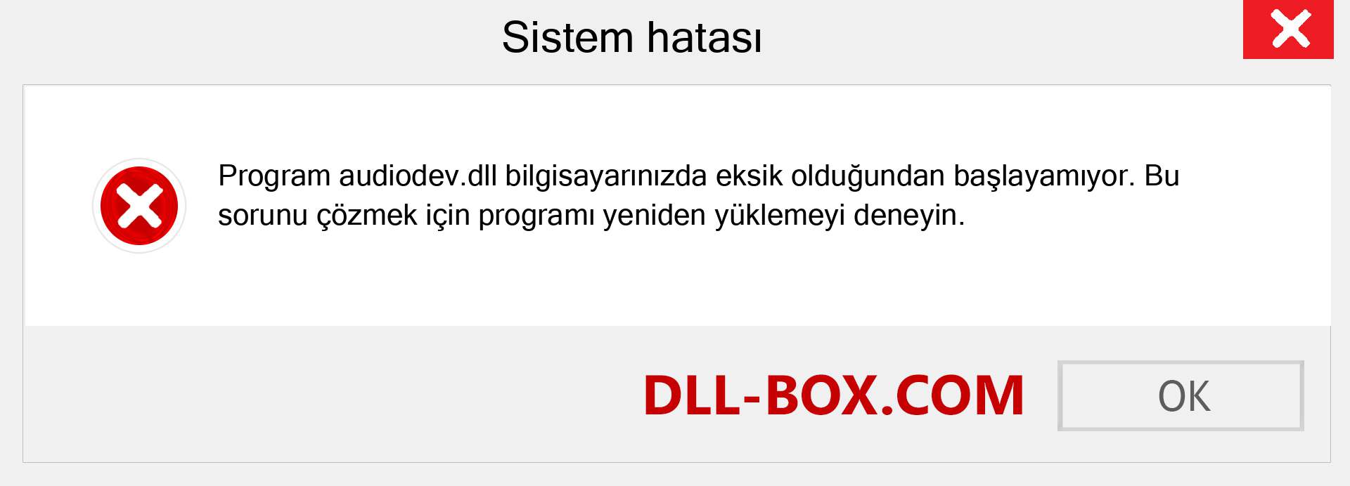 audiodev.dll dosyası eksik mi? Windows 7, 8, 10 için İndirin - Windows'ta audiodev dll Eksik Hatasını Düzeltin, fotoğraflar, resimler